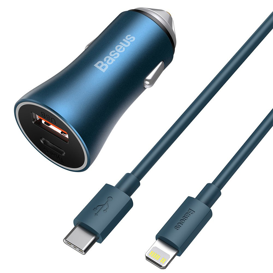 Car Charger Baseus U+c 40w Tzccjd-03(3m)