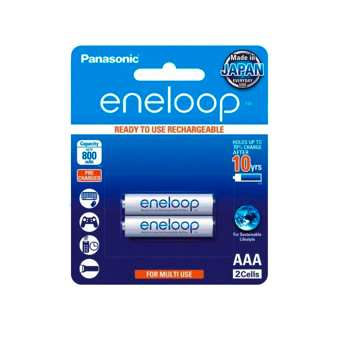 Battery Panasonic Rechargeable Aaa 2pcs