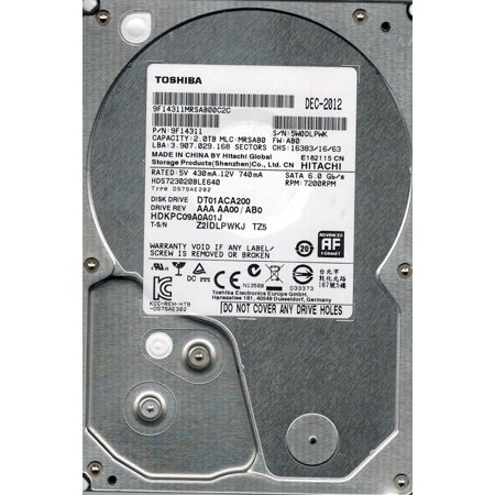 Hard Disk Toshiba 2tb Sata (2y)
