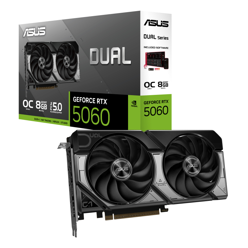 Vga Card Asus Dual Rtx5060 8gb Ddr7 (3y)